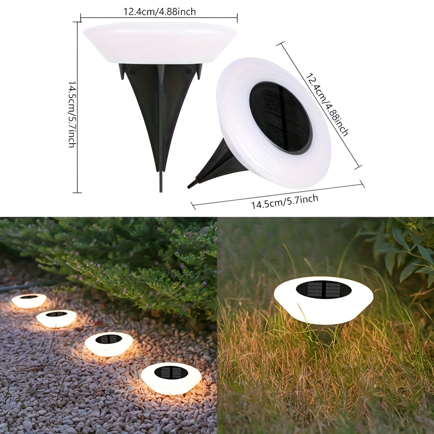 Modern Solar-Powered Outdoor LED Light | IP65 Waterproof | Wire-Free Garden Lighting
