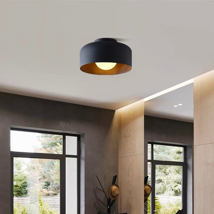 Minimalist Flush Mount Ceiling Light | D8.66 in × H5.12 in | Modern LED Fixture | Brick by Brick