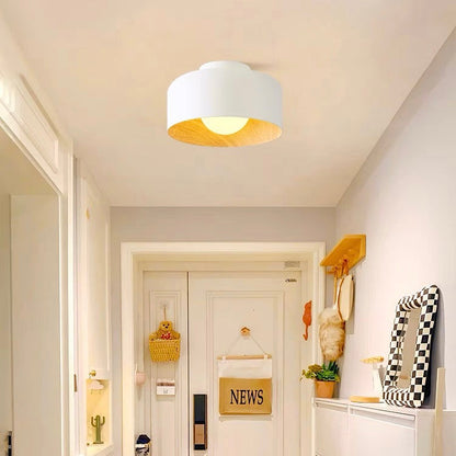 Minimalist Flush Mount Ceiling Light | D8.66 in × H5.12 in | Modern LED Fixture | Brick by Brick