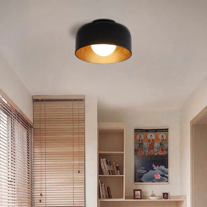 Minimalist Flush Mount Ceiling Light | D8.66 in × H5.12 in | Modern LED Fixture | Brick by Brick