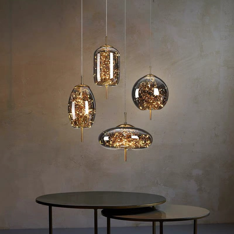 Nordic Pendant Light | Luxury LED Lighting | Modern Glass Pendant | Energy-Efficient Home Décor | Brick by Brick