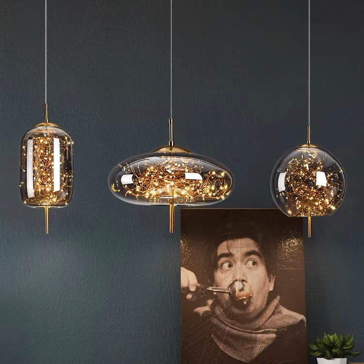 Nordic Pendant Light | Luxury LED Lighting | Modern Glass Pendant | Energy-Efficient Home Décor | Brick by Brick