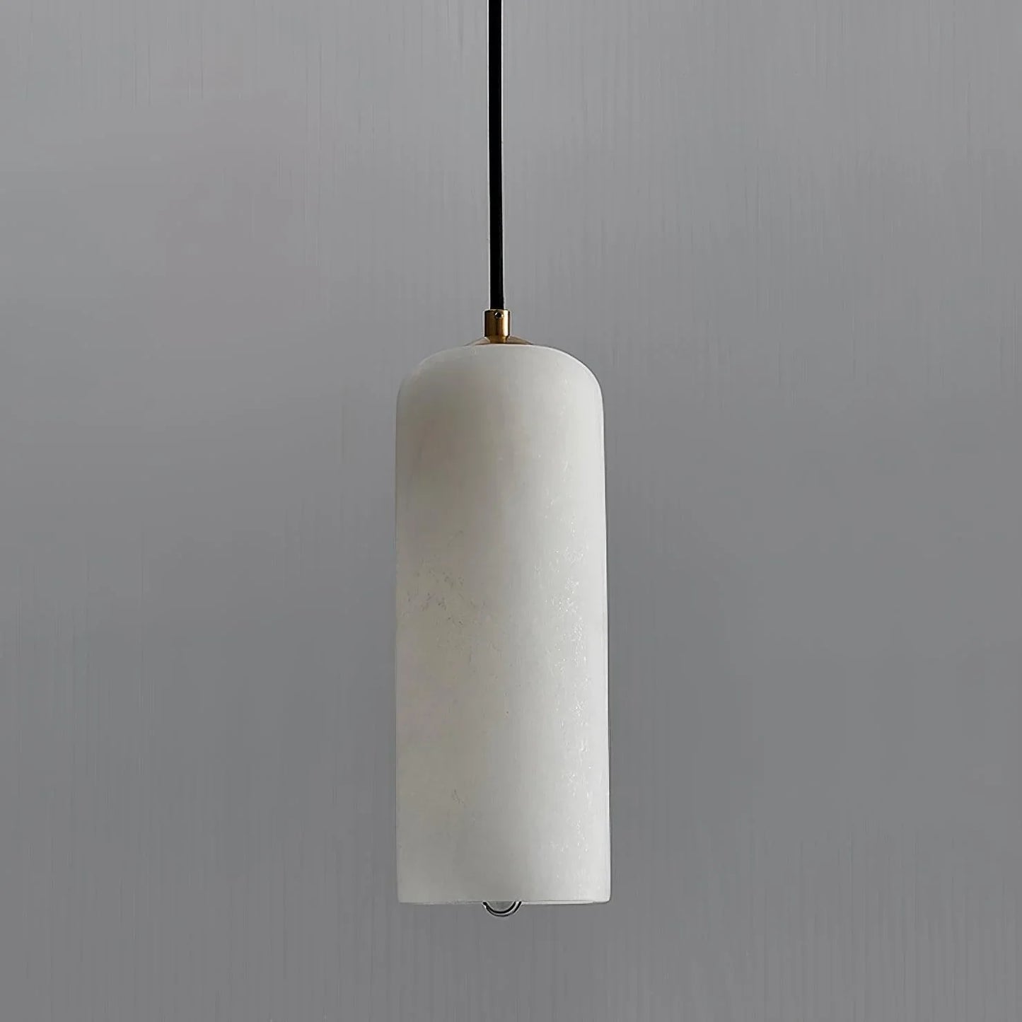 Alabaster Brass Pendant Light | Dia 3.9 x H 9.8 in / Dia 7.9 x H 59 in | Jade Minimalist Style | Metal Shade Accent | Brick by Brick