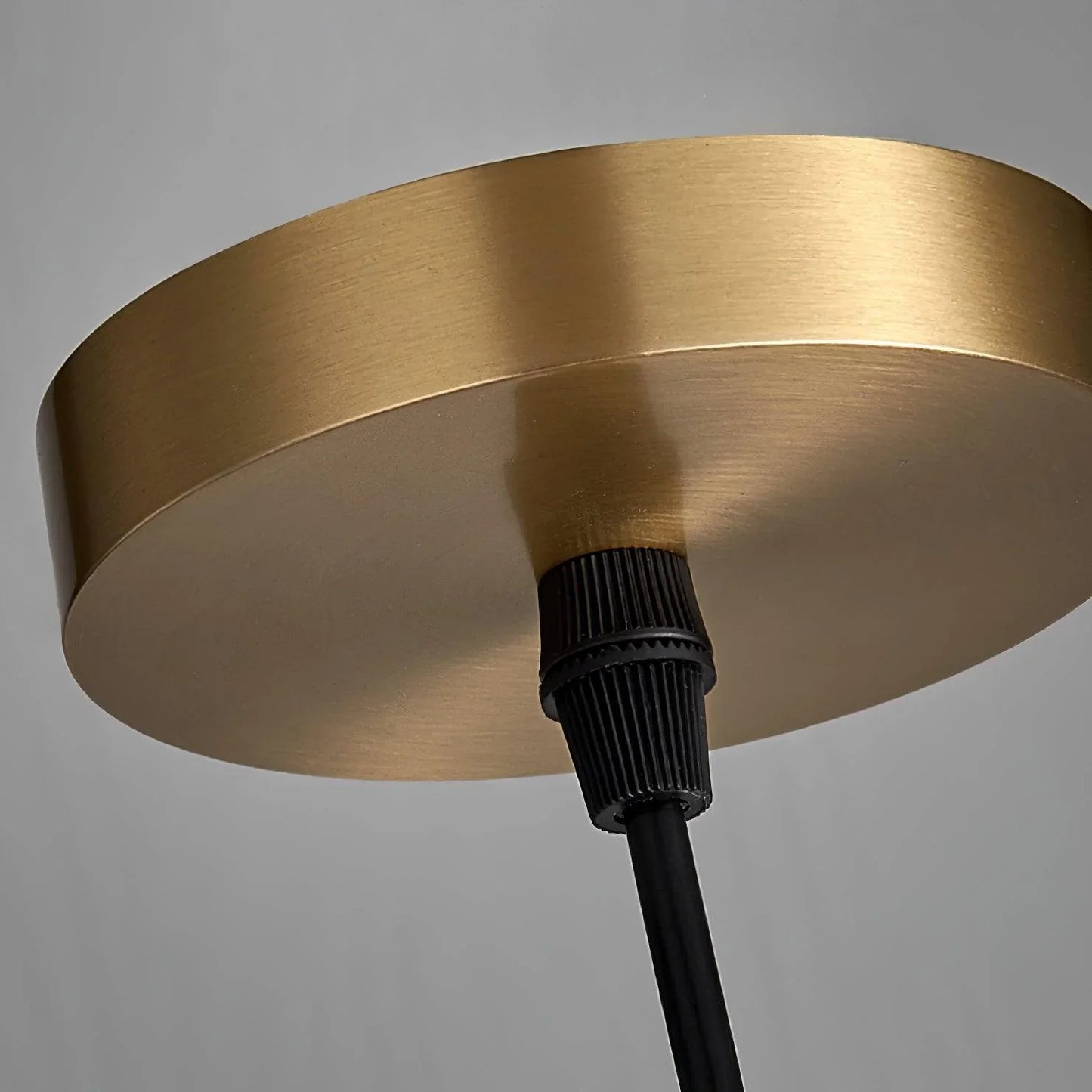 Alabaster Brass Pendant Light | Dia 3.9 x H 9.8 in / Dia 7.9 x H 59 in | Jade Minimalist Style | Metal Shade Accent | Brick by Brick
