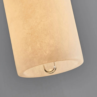 Alabaster Brass Pendant Light | Dia 3.9 x H 9.8 in / Dia 7.9 x H 59 in | Jade Minimalist Style | Metal Shade Accent | Brick by Brick