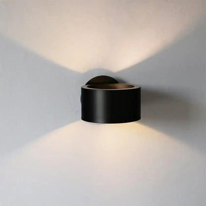 Modern Wall Lamp | 3.1 x 5.9 in | Metal & Glass Sconce | Gold or Black Finish | Brick by Brick