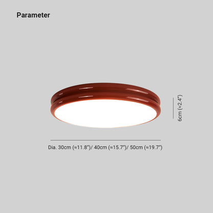 Flush Mount Ceiling Light | 11.8 - 19.7 in | Contemporary Round LED Flush Mount | Modern Metal & Acrylic | Brick by Brick