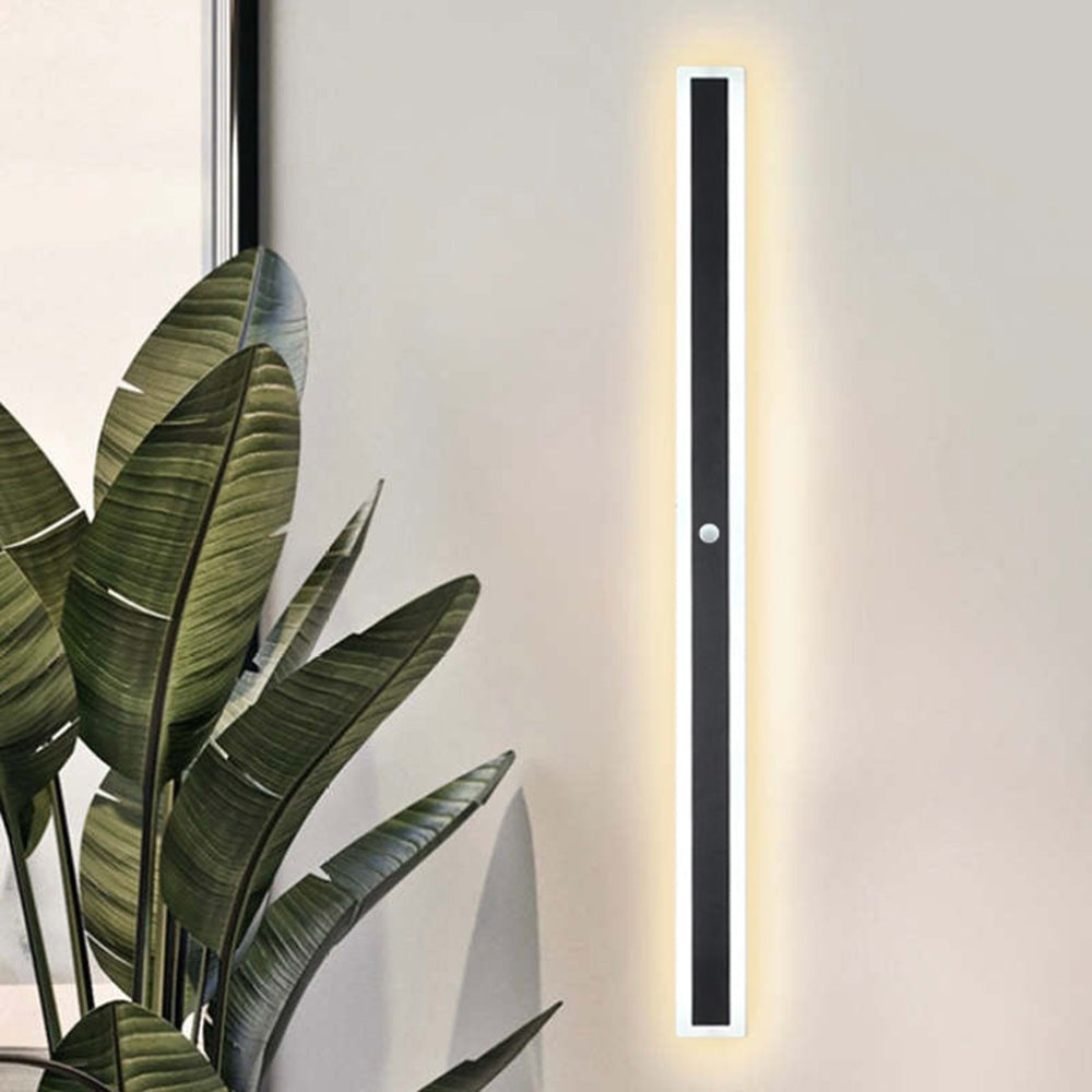 Linear Outdoor Wall Light | 3.1 x 11.8 - 78.7 in | Dark Steel Finish | Edge Modern Glow | Warm or Cool LED | Brick by Brick
