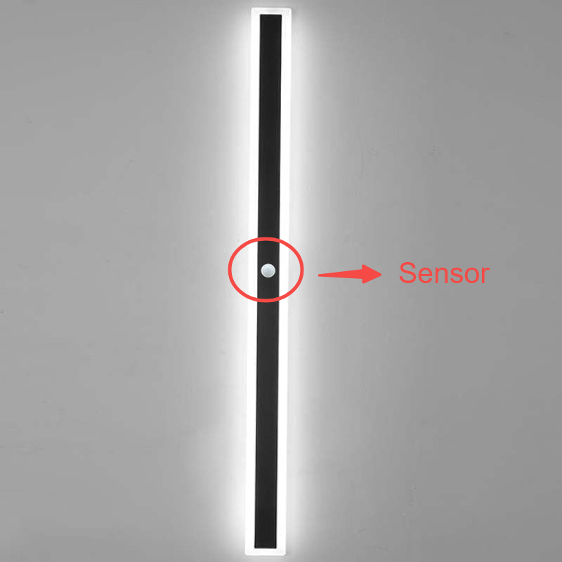 Linear Outdoor Wall Light | 3.1 x 11.8 - 78.7 in | Dark Steel Finish | Edge Modern Glow | Warm or Cool LED | Brick by Brick