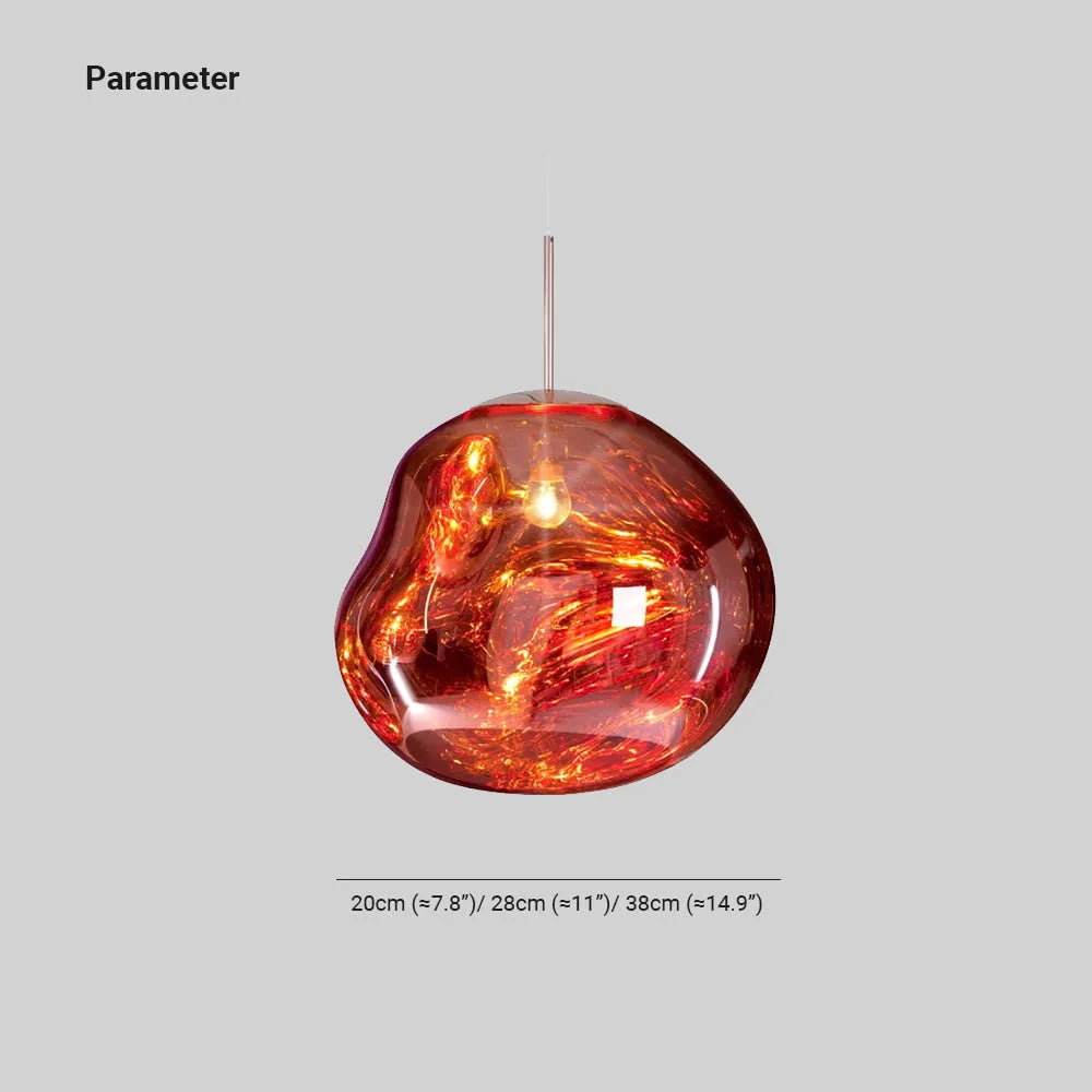 Glass Globe Pendant Light | 7.9 - 15.0 in | Glass Pendant | 4 Colors | Metal Frame | Brick by Brick