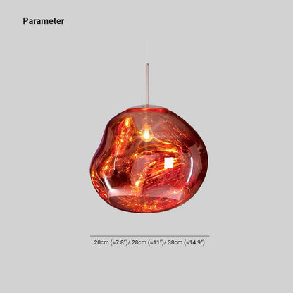 Glass Globe Pendant Light | 7.9 - 15.0 in | Glass Pendant | 4 Colors | Metal Frame | Brick by Brick