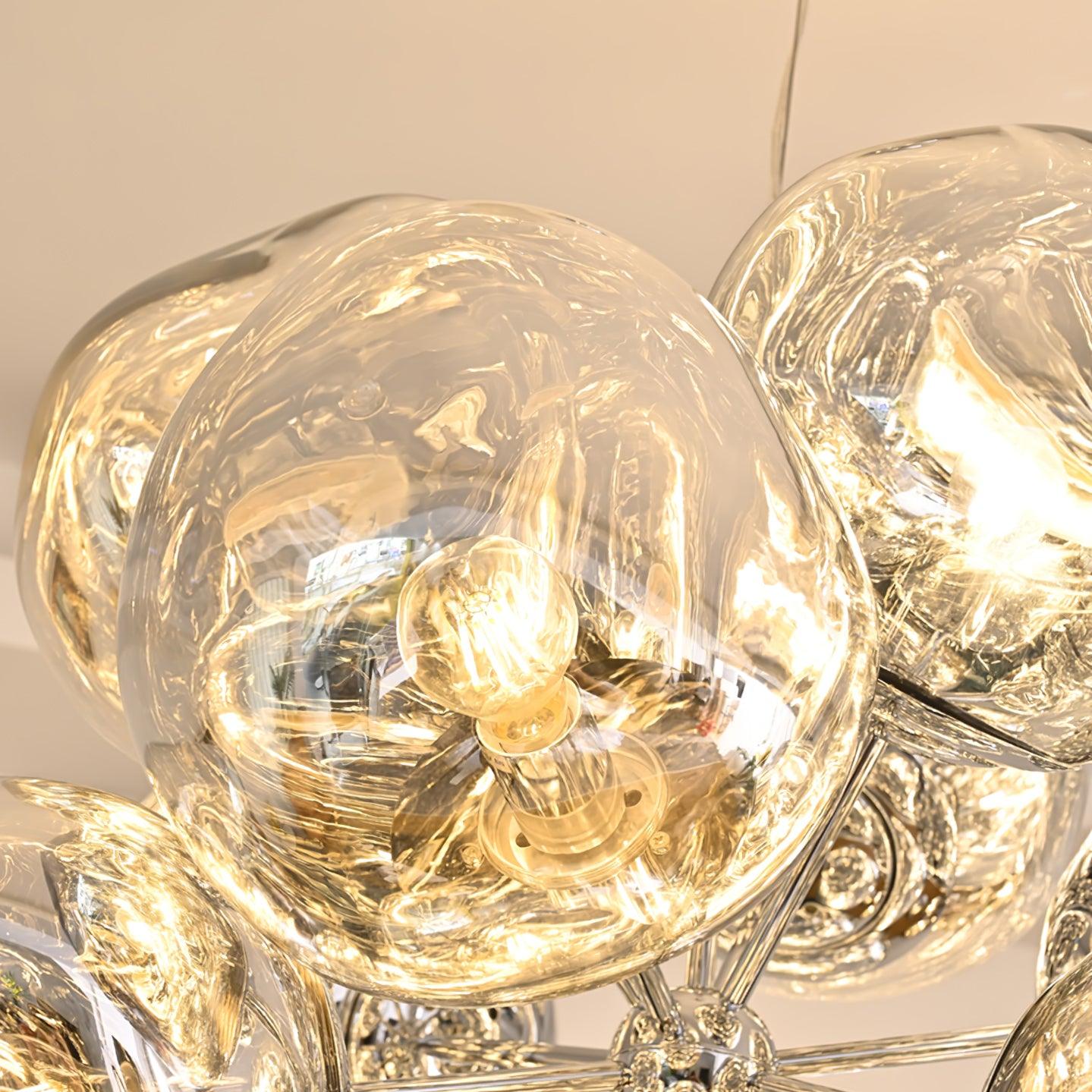 Cluster Glass Pendant Light | 23.6 - 33.5 in | Contemporary Blown Glass Cluster Pendant | Adjustable Hanging Feature | Brick by Brick