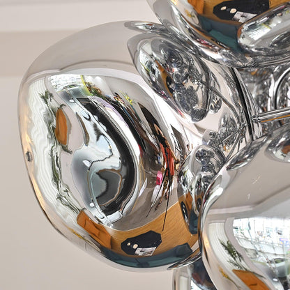 Cluster Glass Pendant Light | 23.6 - 33.5 in | Contemporary Blown Glass Cluster Pendant | Adjustable Hanging Feature | Brick by Brick