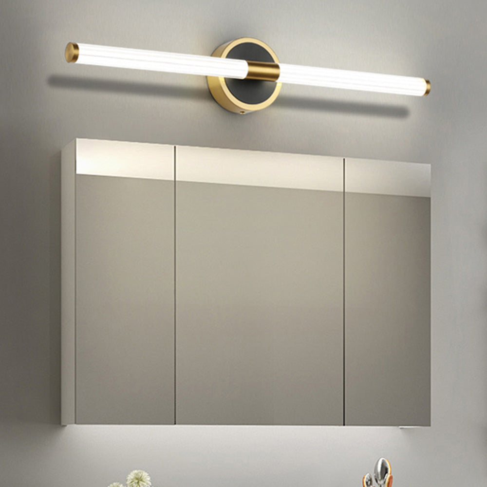 Mirror-Front Vanity Wall Lamp | 21.4 / 25.3 x 3.9 x 2.6 in | Leigh Cooper Black | Contemporary LED | Brick by Brick