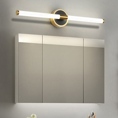 Mirror-Front Vanity Wall Lamp | 21.4 / 25.3 x 3.9 x 2.6 in | Leigh Cooper Black | Contemporary LED | Brick by Brick
