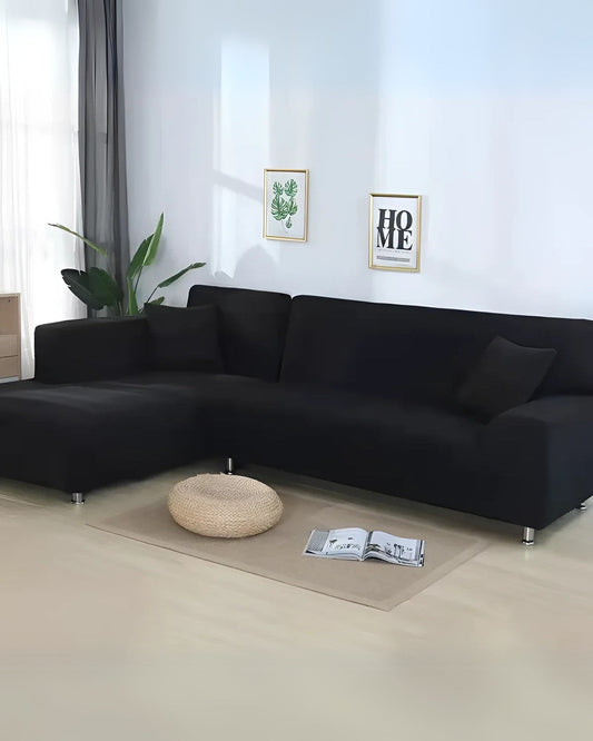 Elastic Sofa Slipcover | Corner, L-Shaped, U-Shaped | Soft Polyester Spandex | Durable Washable Cover | Brick by Brick