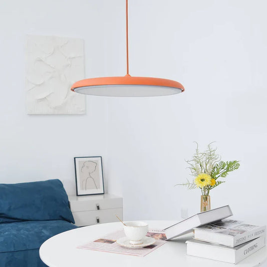 Cookie Pendant Light | 9.8 or 15.7 x 2.5 in | Modern Metal & Acrylic | LED Ceiling Lamp | Brick by Brick