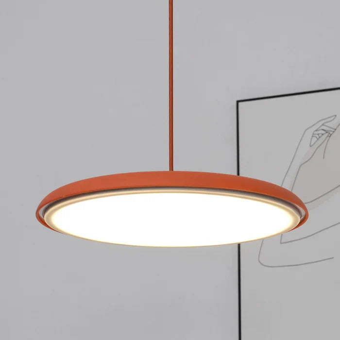 Cookie Pendant Light | 9.8 or 15.7 x 2.5 in | Modern Metal & Acrylic | LED Ceiling Lamp | Brick by Brick