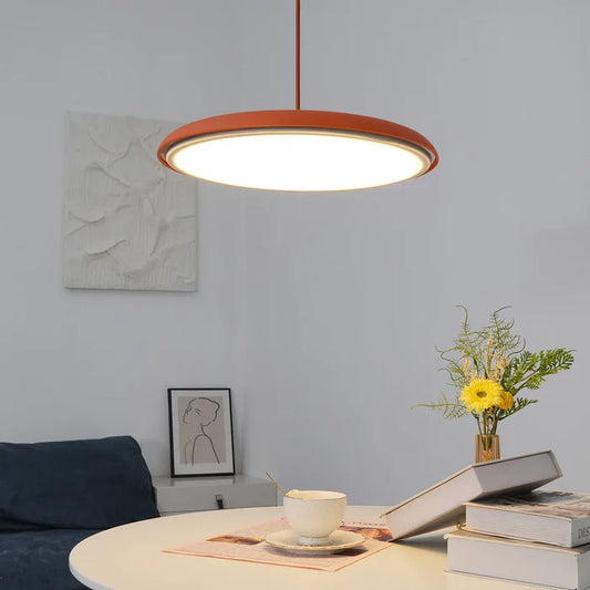 Cookie Pendant Light | 9.8 or 15.7 x 2.5 in | Modern Metal & Acrylic | LED Ceiling Lamp | Brick by Brick