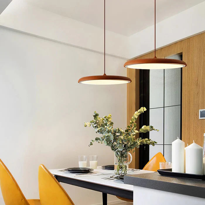 Cookie Pendant Light | 9.8 or 15.7 x 2.5 in | Modern Metal & Acrylic | LED Ceiling Lamp | Brick by Brick