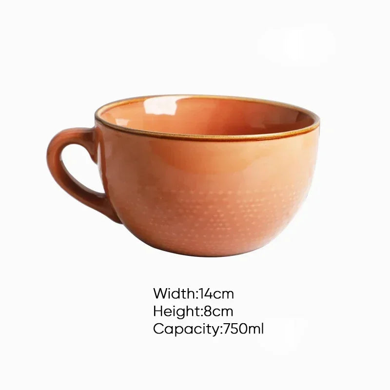 Magu Stoneware Mug | 12 oz Coffee Mug | Earthy Tones with Gold Rim | Durable Kitchen Accessory | Brick by Brick London 3