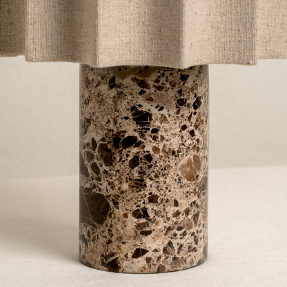 Malli Table Lamp | Cordless & Rechargeable | Bedside Light | Spanish Morola Marble | Touch Dimming | Brick by Brick London 2
