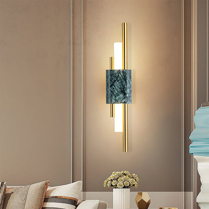 Marble LED Wall Light | Contemporary Wall Sconce | 45/60cm Energy-Efficient Design | Brick by Brick London 2