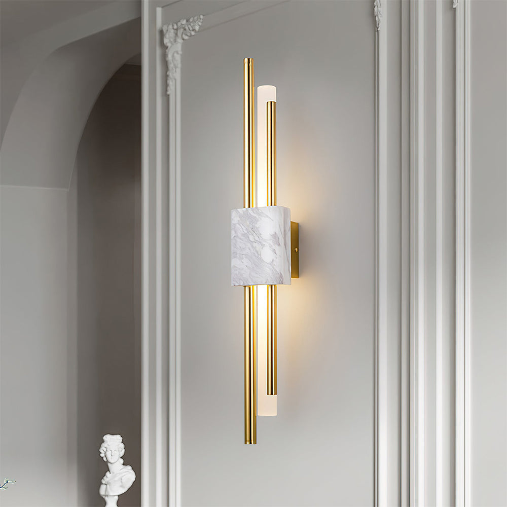 Marble LED Wall Light | Contemporary Wall Sconce | 45/60cm Energy-Efficient Design | Brick by Brick London 9