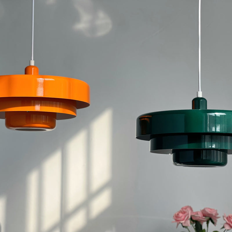 Bauhaus Style Iron Pendant Light | 8.27×13.78 in | Modern Mid-Century Hanging Fixture | Brick by Brick