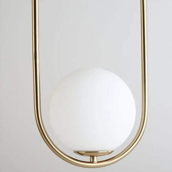 Scandinavian Pendant Lamp | 15.7 x 7.8 in | Metal & Glass | Elegant Warm Illumination | Brick by Brick