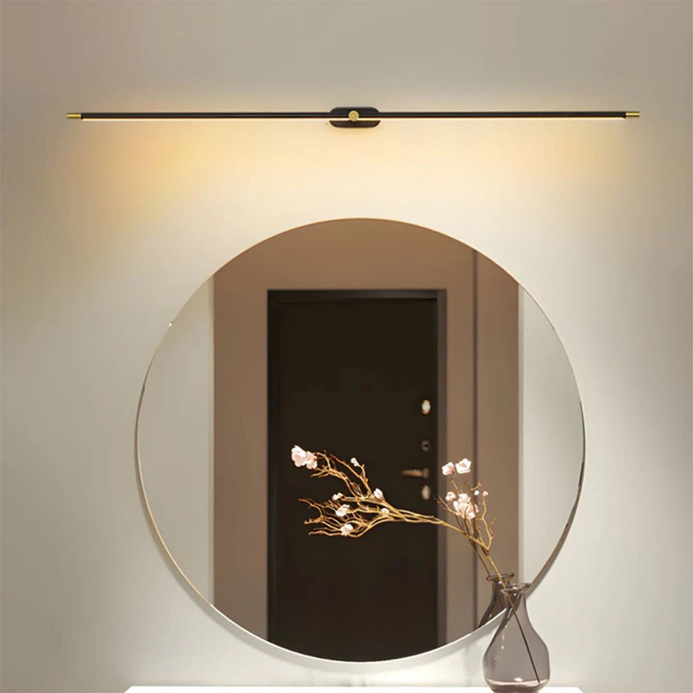 Minimalist Iron LED Wall Light | Bathroom Wall Lights | 26.8 Modern Mirror Illumination | Energy-Efficient | Brick by Brick London 1