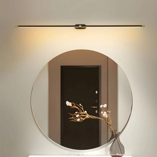 Minimalist Iron LED Wall Light | Bathroom Wall Lights | 26.8 Modern Mirror Illumination | Energy-Efficient | Brick by Brick London 1