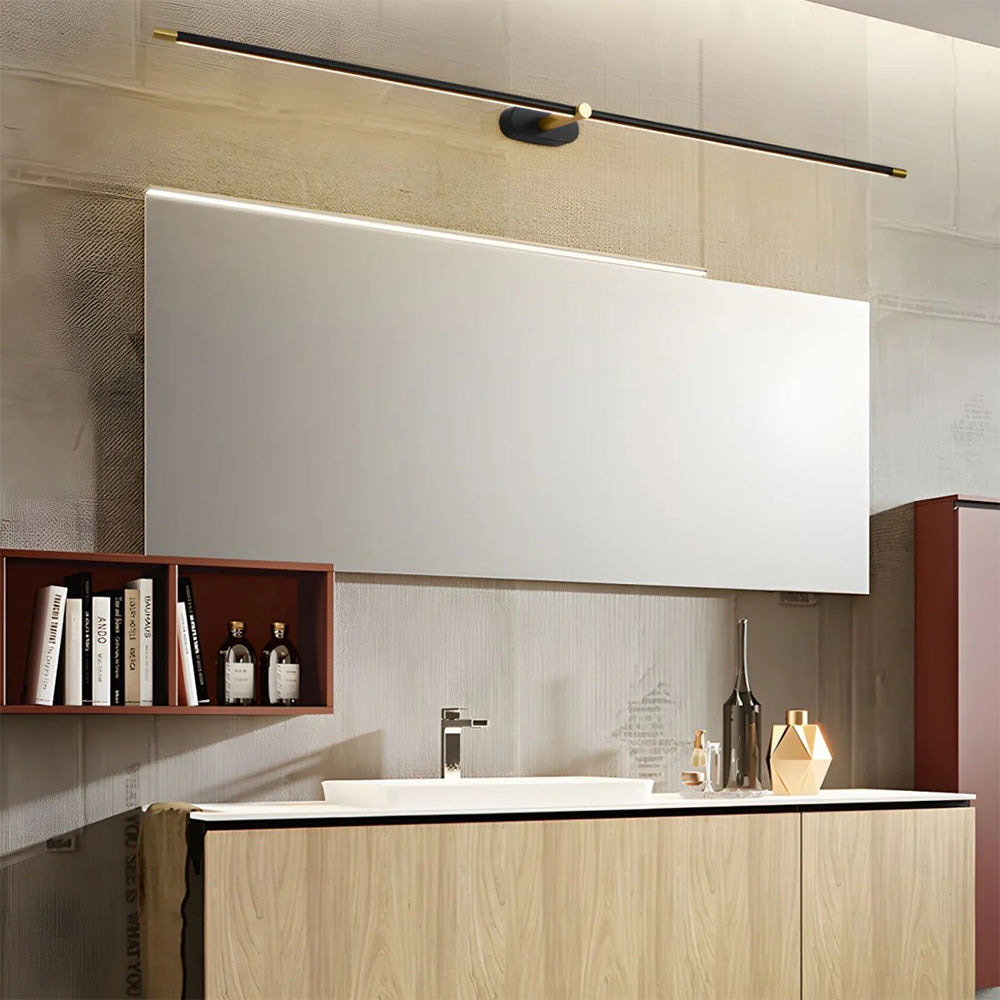 Minimalist Iron LED Wall Light | Bathroom Wall Lights | 26.8 Modern Mirror Illumination | Energy-Efficient | Brick by Brick London 2