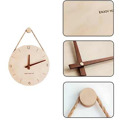 Minimalist Rope Wood Wall Clock | 12 Modern Wall Decor | Silent Movement | Natural Finish | Brick by Brick London  

Large Minimalist Wall Clock | 12 Wooden Design | Silent Movement | Modern Home Decor | Perfect for Living Spaces | Brick by Brick London 2