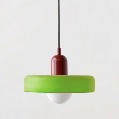 Modern Glass LED Pendant Light | H7.09"or H8.66" | Bauhaus-Inspired | Ceiling Fixture | Brick by Brick