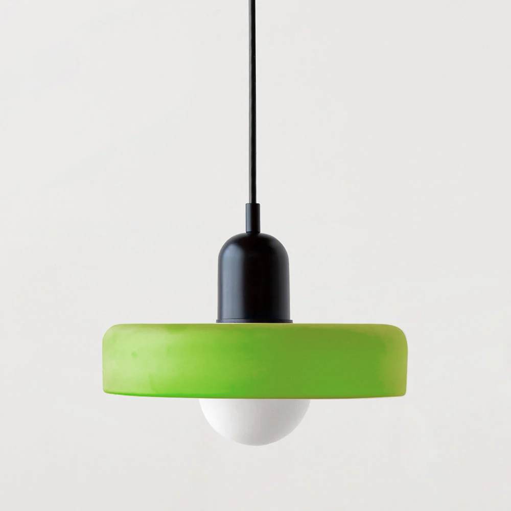 Modern Glass LED Pendant Light | H7.09"or H8.66" | Bauhaus-Inspired | Ceiling Fixture | Brick by Brick