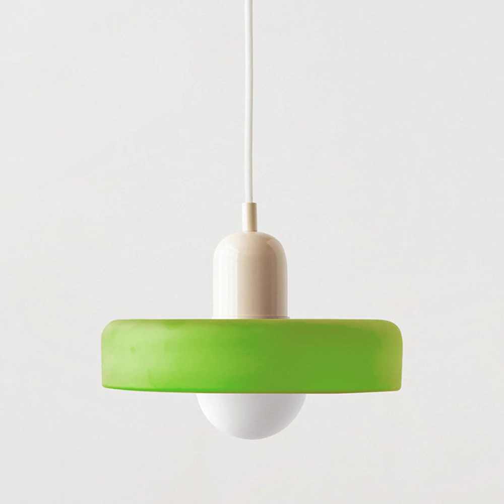 Modern Glass LED Pendant Light | H7.09"or H8.66" | Bauhaus-Inspired | Ceiling Fixture | Brick by Brick