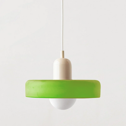 Modern Glass LED Pendant Light | H7.09"or H8.66" | Bauhaus-Inspired | Ceiling Fixture | Brick by Brick