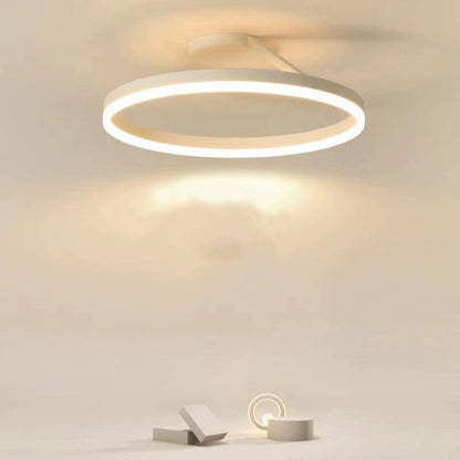 Modern Circle Ceiling Light | 19.7 x 6.3 in | LED Flush Mount Ceiling Light | Metal & Acrylic LED Fixture | Brick by Brick