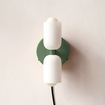Double‑Head Wall Sconce | Unisex Metal & Acrylic Dual‑Light | Brick by Brick