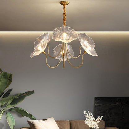 Modern Lotus Leaf Glass Chandelier | Elegant Dining Room Light | 21.65 Adjustable Murano Glass | Brick by Brick London

Chandelier Light | Modern Lotus Leaf Design | 21.65 Adjustable Glass Fixture | Ideal for Dining Room | Brick by Brick London 7