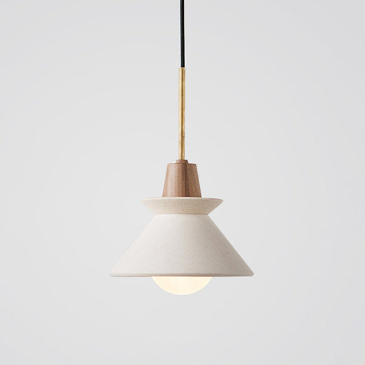 Modern White Bowl Shade LED Ceiling Light | Elegant Cement Fixture | Stylish Dining Room & Living Room Decor | Durable 10 x 8 Design | Brick by Brick London 0