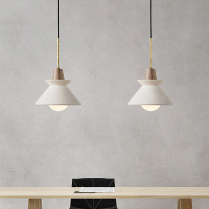 Modern White Bowl Shade LED Ceiling Light | Elegant Cement Fixture | Stylish Dining Room & Living Room Decor | Durable 10 x 8 Design | Brick by Brick London 1
