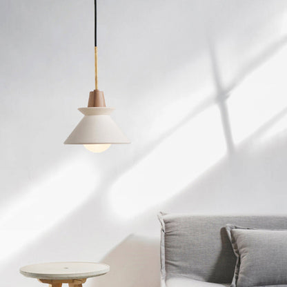 Modern White Bowl Shade LED Ceiling Light | Elegant Cement Fixture | Stylish Dining Room & Living Room Decor | Durable 10 x 8 Design | Brick by Brick London 3