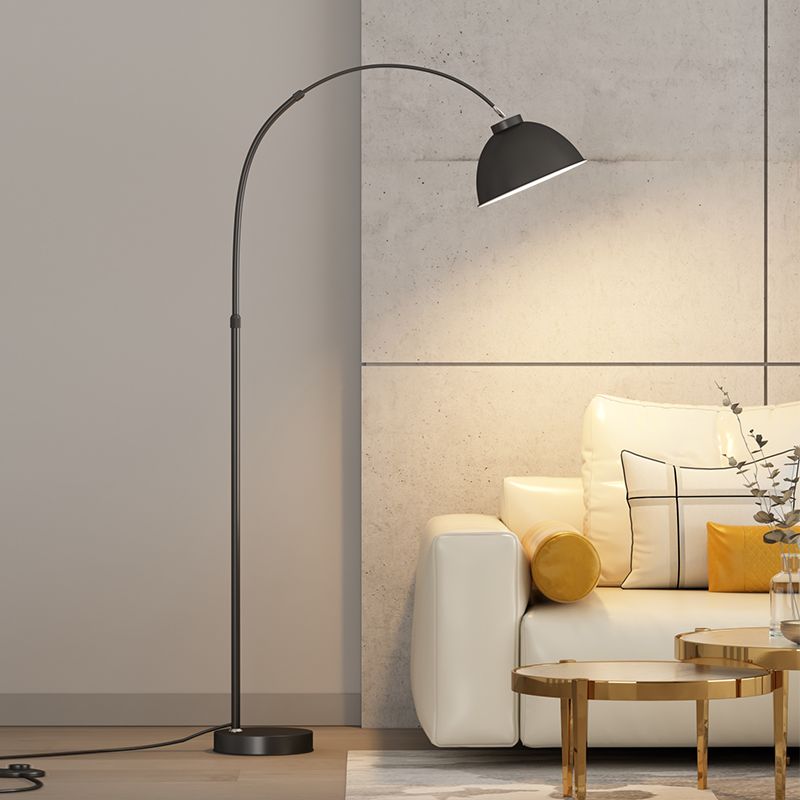 Contemporary Arc Floor Lamp | 73" Height | Metal Construction | 3 Color Options | Brick by Brick