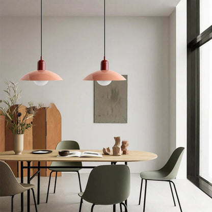 Colorful Dome Pendant Light | Dia 11.8 in | Modern LED G9 | Adjustable Cord | Brick by Brick