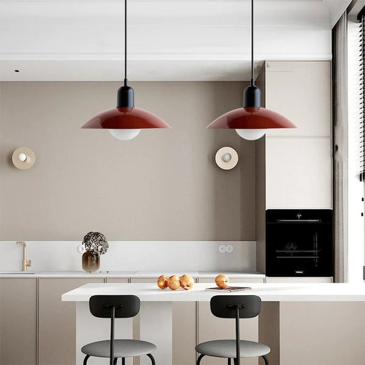 Colorful Dome Pendant Light | Dia 11.8 in | Modern LED G9 | Adjustable Cord | Brick by Brick