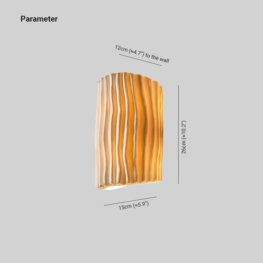 Morandi Retro LED Wall Lamp | 10.2 x 5.9 x 4.7 | Resin Indoor Lighting | Warm Light | Brick by Brick