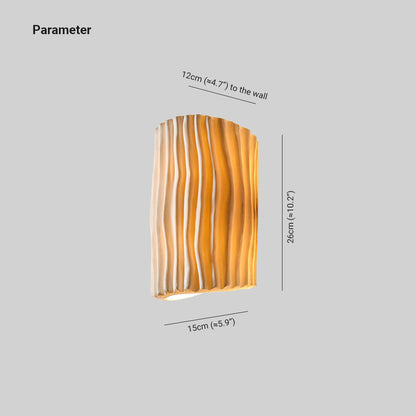 Morandi Retro LED Wall Lamp | 10.2 x 5.9 x 4.7 | Resin Indoor Lighting | Warm Light | Brick by Brick