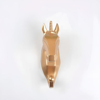 Resin Animal Wall Hook | Deer/Elephant/Unicorn | Onyx/Gold/Ivory | Durable & Decorative | Brick by Brick